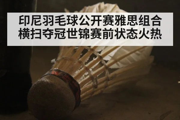 印尼羽毛球公开赛雅思组合横扫夺冠世锦赛前状态火热